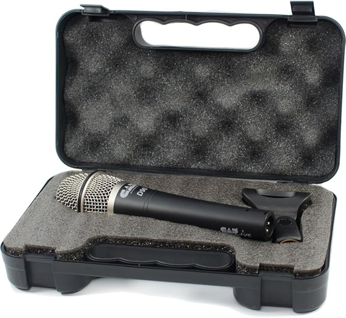 CAD Audio D90 Premium Supercardioid Dymanic Handheld Microphone x 2 with Foam Windscreen x 2 + Mic Cable 20 ft. XLR Bulk x 2 &amp Strapeez x 2