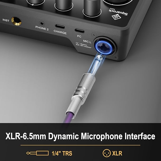 Podcast Equipment Bundle for 2 with XLR Dynamic MicrophoneProfessional Monitor Headphones Podcast/Recording/Live Streaming 3.5/6.5mm Wired Earphones for Audio Interface Over Ear Comfortable Headph