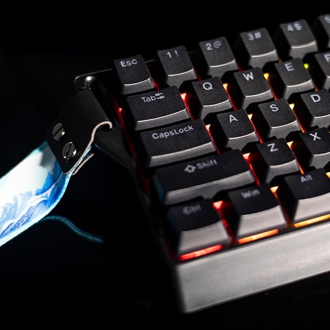 GK GAMAKAY x NaughShark NS68 Rapid Trigger Wired Gaming Keyboard 65% Hall Effect Mechanical Keyboard 8KHz Polling Rate 0.01mm RT Snap Tap Outemu Peach Crystal Magnetic Switch (Black-Shine Through)