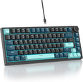75% TKL Wired Mechanical KeyboardRGB Backlit Gasket Mount 82 Key Hot Swappable Custom Linear Red Switch Gaming Keyboard with Volume Knob &amp PBT Keycaps (82 Monster B)