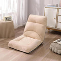 NaKeah Foldable Lazy Sofa Chair 5-Position Adjustable Floor Chair Padded Gaming Recliner for Reading Living Room Bedroom IndoorA