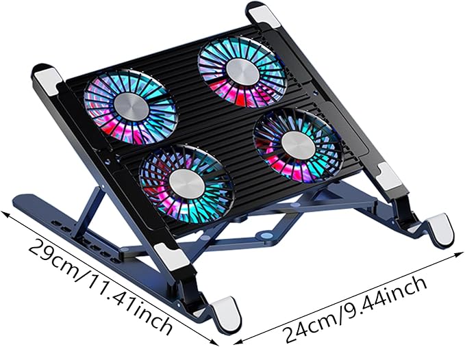 Laptop Cooling Pad Laptop Coolers for Notebook Gaming Fan Stable Stand Adjustable Cooling Folding Bracket