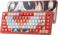 Redragon K673 PRO SE 75% 81 Keys Wireless Gasket RGB Gaming Keyboard 3-Mode Anime Mechanical Keyboard w/Hot-Swap Socket Dedicated Knob Control &amp 5-Layer Noise Dampening Custom Hi-Fi Linear Swit
