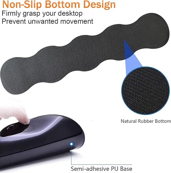 Keyboard Wrist Rest Support and Wrist Rest Mouse Pad with Non-Slip PU Base with Coaster Hook Gel Memory Mouse Pad Combo for Gaming Office Pain Relief - Wood Grain and You are My Sunshine