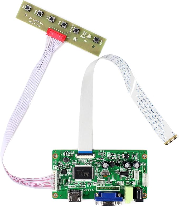 VSDISPLAY VGA LCD Controller Board VS-RTD2556HV-V1 Work for 1366x768 B116XAN02.0 B116XAN02.2 M133NWN1 R1 R3 R4 M140NWR4 R1 R2 B156XTN03.1 B156XTN03.3 B116XAN02.4 30 Pin EDP WLED LCD Screen