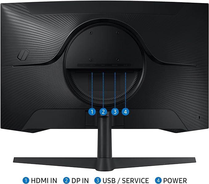 SAMSUNG 32 Odyssey G55C Series QHD 1000R Curved Gaming Monitor 1ms(MPRT) HDR10 165Hz AMD Radeon FreeSync Eye Care Glare Free Sharp Resolution LS32CG550ENXZA