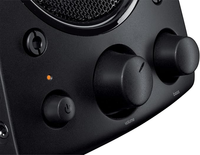 Logitech Z623 2.1 Speaker System 2 Satellite Speakers 7 Bass Reflex Subwoofer Integrated Controls with 3.5mm Auxiliary RCA inputs and Headphone Output (Renewed)
