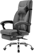 Office Computer Chair Gaming Chair Office Chair Swivel Chair Executive Swivel Office Chair with Footrest Linen Ergonomic Office Reclining Chair Adjustable High Back Office Armchair Computer Desk Chair