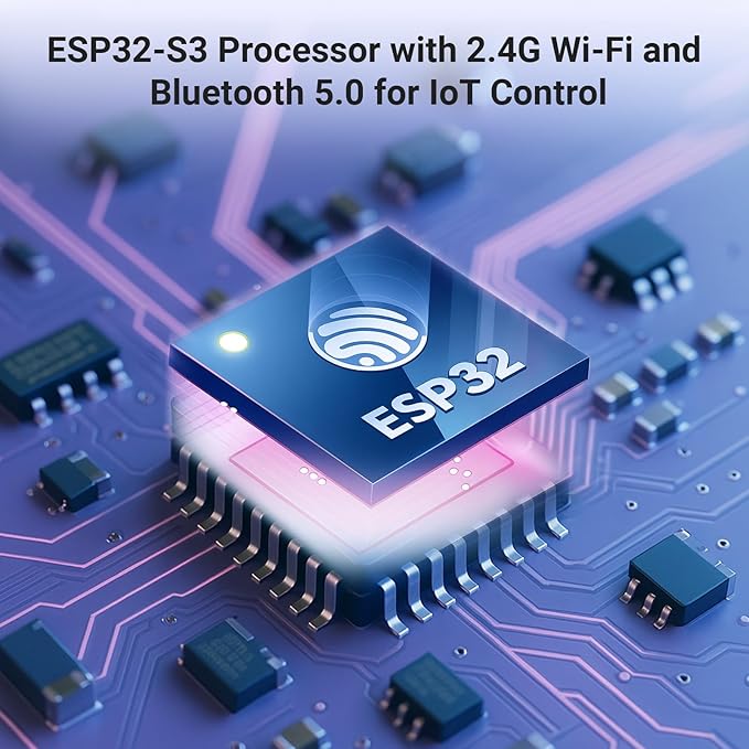 ELECROW ESP32 Display 800×480 7 Inch HMI Basic ESP32 RGB TFT LCD Touch Screen 32-Bit LX6 Dual-Core Processor Up to 240MHz Compatible with Arduino LVGL PlatformIO MicroPython