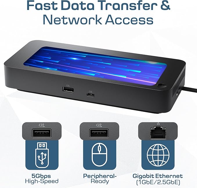 Dell Pro Dock WD25 USB-C Docking Station – 100W Power Delivery Dual FHD or Single 4K Display Support HDMI DisplayPort Ethernet – Boomph's Ultimate Performance Dock Solution for Your Workspace.