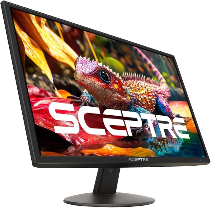 Sceptre New 22 Inch FHD LED Monitor 75Hz 2X HDMI VGA Build-in Speakers Machine Black (E22 Series) 1920 x 1080 Pixels