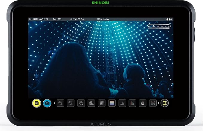 Atomos Shinobi 7-Inch 4K HDMI HDR Photo and Video Monitor Bundle with Power Kit (2 Items)