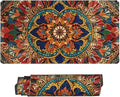 Mandala Flower Desk Cover MatExtended Large Mouse PadComputer Laptop Mat Desk Decor for Office Game Home 30x16 Inch
