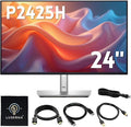 Dell P2425H Computer Monitor Screen 24 16:9 IPS Display with Stand - 100Hz Full HD 1920 x 1080 with DisplayPort HDMI USB 3.0 Upstream &amp Power Cable - New