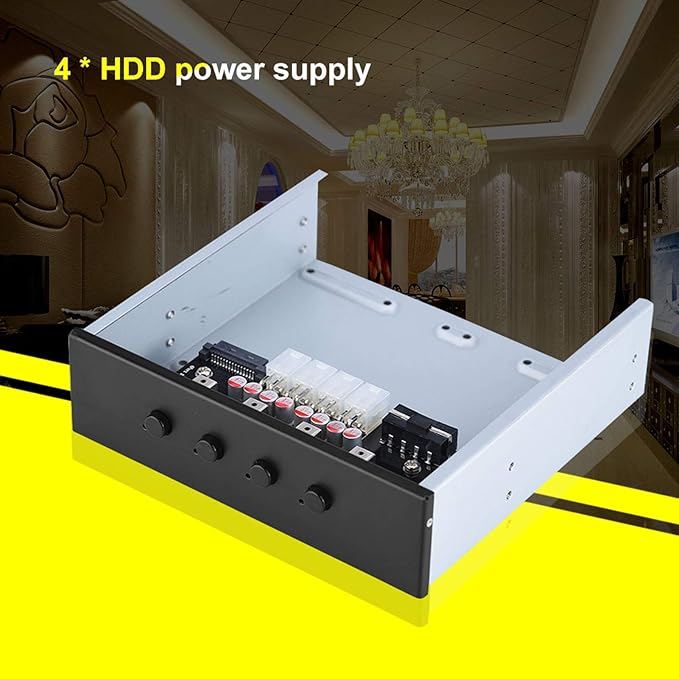 HDD Power Control Switch Hard Drive Selector SATA Drive Switcher 2.5-inch Hard Disk Fixed IDE and SATA 15P Two Input Interfaces for Desktop Computer Optical Drive