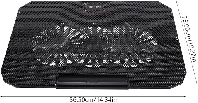 Kisangel Laptop Radiator Cooling Stand for Laptops USB Powered Metal Mesh Heat Dissipation Pad with Dual-core Fans Stable and Ergonomic Notebook Cooler for Gaming and Work