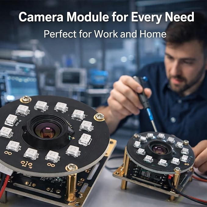 HD USB Camera Module 1MP Small Tiny Focusable Webcam with IR Web Interface and OV9726 - Manual Focus Wide Compatibility Industrial Use