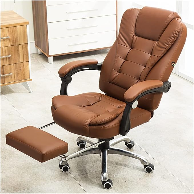 Adjustable Office Computer Chair with Armrest Computer Chair Home Office Internet Cafes Gamer Armchair Furniture(Off White)