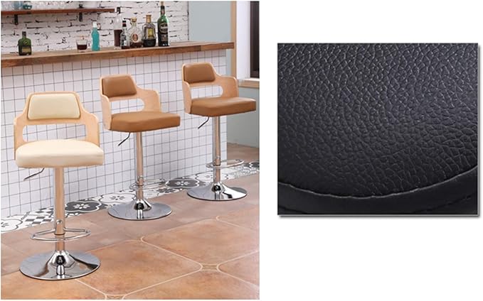 Mlaea Ergonomic Desk Chair Hotel Restaurant Breakfast Bar Stools with Adjustable Height Gaming Club Bar Chair 42 * 41 * 88-108CM(Color:#1)