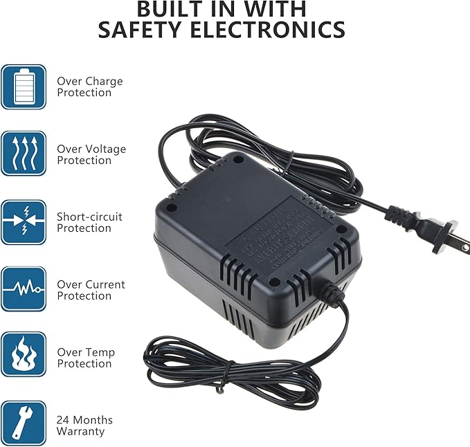 AC/AC Adapter for X Rocker XRocker 521231 Game Gaming Chair AC10V 10VAC 10V - 12V 1A - 1.2A - 2A Direct Plug-in Class 2 Transformer Power Supply Cord Charger (with AC 10-12V Output)