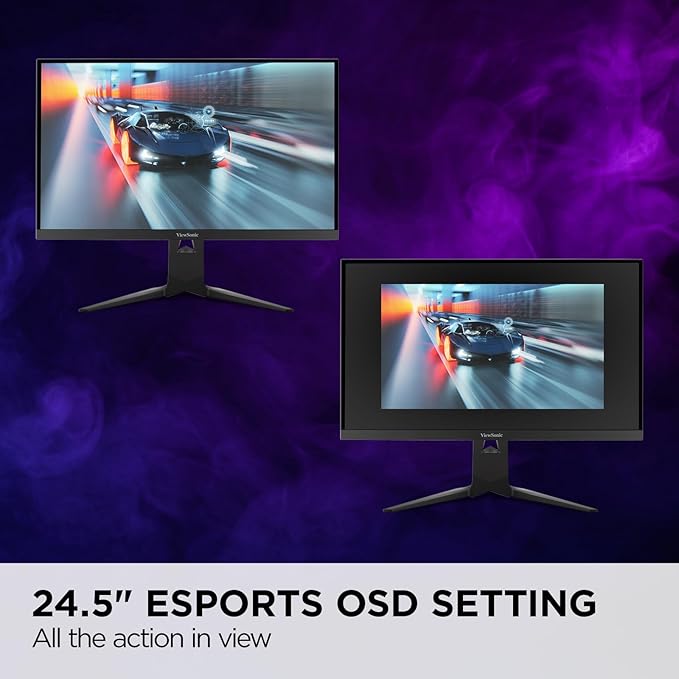 ViewSonic XG275D-4K 27 Inch 4K UHD Gaming Monitor with Switchable Refresh Rate Up to 320Hz 0.5ms Response Time AMD FreeSync Premium Advanced Ergonomics HDMI DisplayPort and 65W USB-C