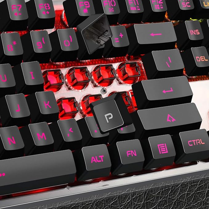Gaming Keyboard and Mouse Combo K1 RGB LED Backlit Wired Keyboard with 104 Key Computer PC Gaming Keyboard for PC/Laptop (Black)