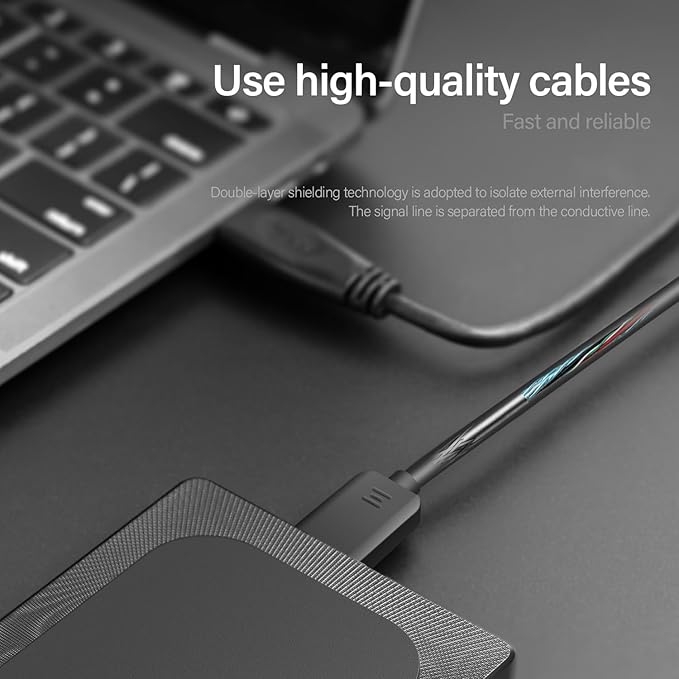 1TB External Hard Drive Ultra Slim Portable HDD-USB 3.0 USB-C for PC Mac Laptop PS4 Xbox oneXbox 360