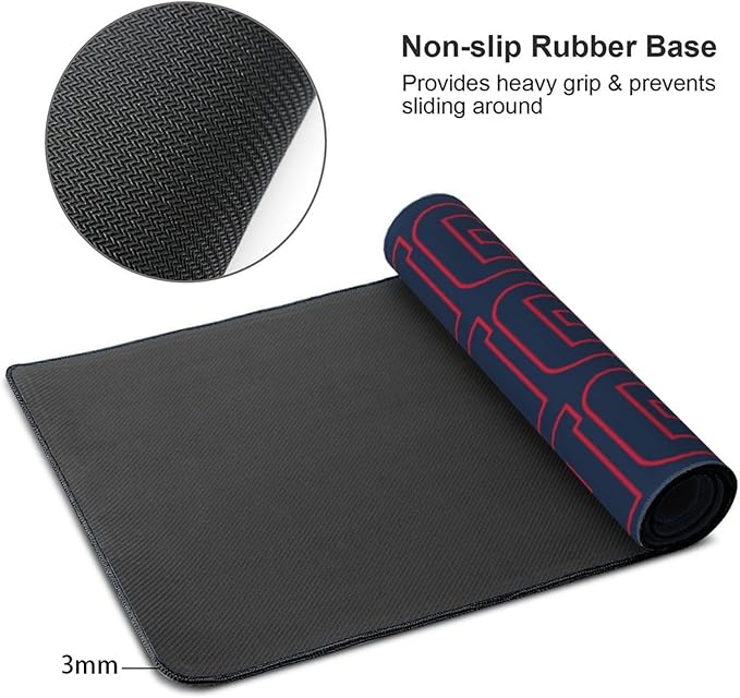 ANTKING New England Mouse Pad for Men Women Youth Gifts Custom Name and Number Desk Pad