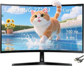Samsung 27 Essential S3 Series LED Curved Monitor FHD 1800R Game Mode Dual Ports Eye Comfort 100Hz Black with GSF HDMI Cable
