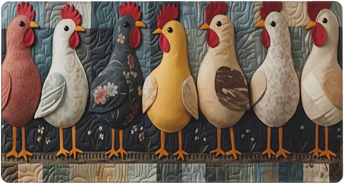 Chicken Desk Cover MatExtended Large Mouse PadComputer Laptop Mat Desk Decor for Office Game Home 30x16 Inch