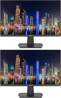 ASUS VA24EHE 24-inch 1920 x 1080 Full HD LED Backlit LCD Frameless Monitor 2-Pack Bundle with HDMI DVI-D VGA Adaptive-Sync Eye Care Low Blue Light