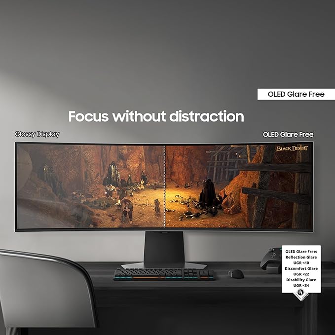 Samsung 34 Odyssey OLED G8 (G85SD) Ultra-QWHD QD-OLED G-Sync Compatible Curved Gaming Monitor 175Hz 0.03ms Glare-Free Display AMD FreeSync Premium Pro 3 Yr WarrantyLS34DG856SNXZA2024