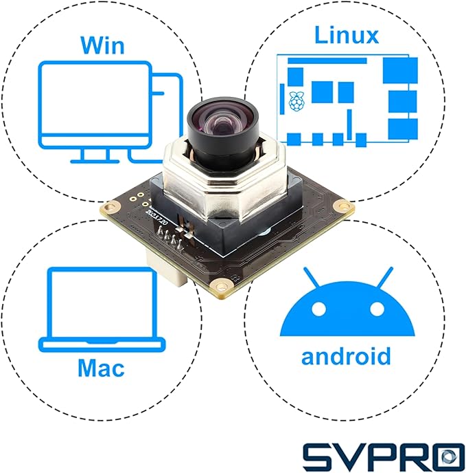 SVPRO 120FPS 1080P Autofocus Camera Module for Computer Laptop IMX577 12MP UVC Camera 4K 30fps Lightburn Camera USB2.0 Industrial Video Camera Wide Angle Bord Camera for Computer Vision