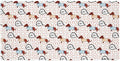 Woof Goes The Wieners Dachshunds Dogs in Sweaters Pattern Large Gaming Mouse Pad Desk Mat with Stitched Edges Non-Slip Base