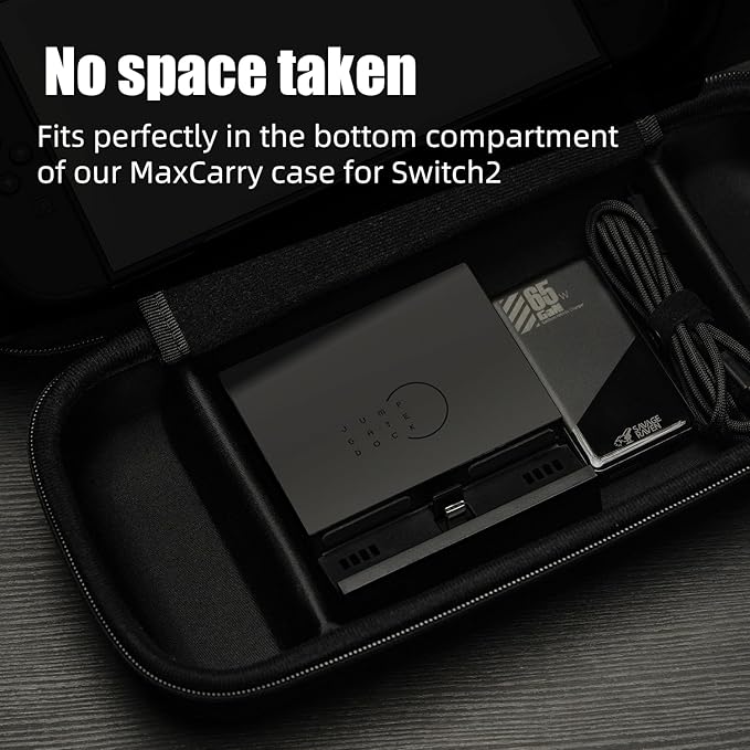 by Skull &amp Co. Jumpgate Pro: Portable Dock Station with Detachable USB Hub Adapter for Switch 2(2025) /Switch OLED (2021)/Switch (2017) and Macbook HDMI2.1 8k@30Hz or 4K@120Hz USB3.0 Port