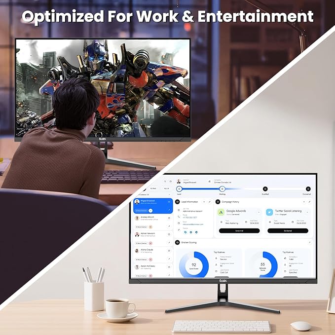 32 Inch 4K Computer Monitor UHD 3840 * 2160P Ultra-Clear Screen 60HZ 3500:1 Contrast Ratio 100% sRGB FreeSync Eyecare IPS Panel Compatible with Wall mounting Ideal for Business Office