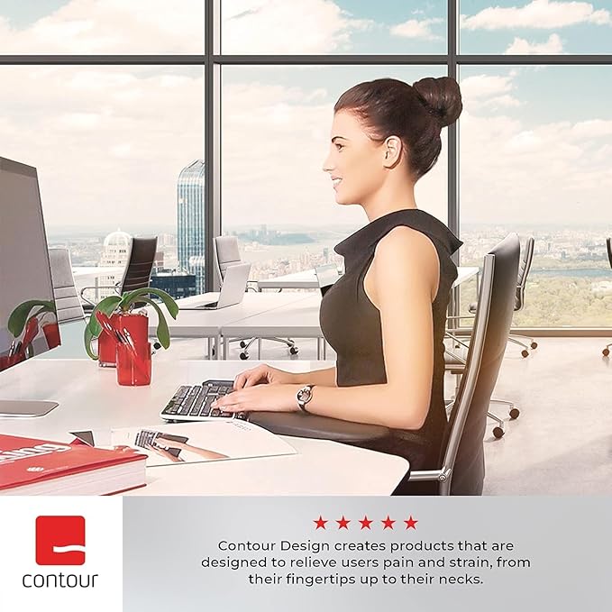 Contour Design ArmSupport Red - Clamp On Forearm Rest for RollerMouse Red - Extra Wrist Support for Mouse and Keyboard Use - Ergonomic Desk Extender to Help Reduce Strain and Fatigue