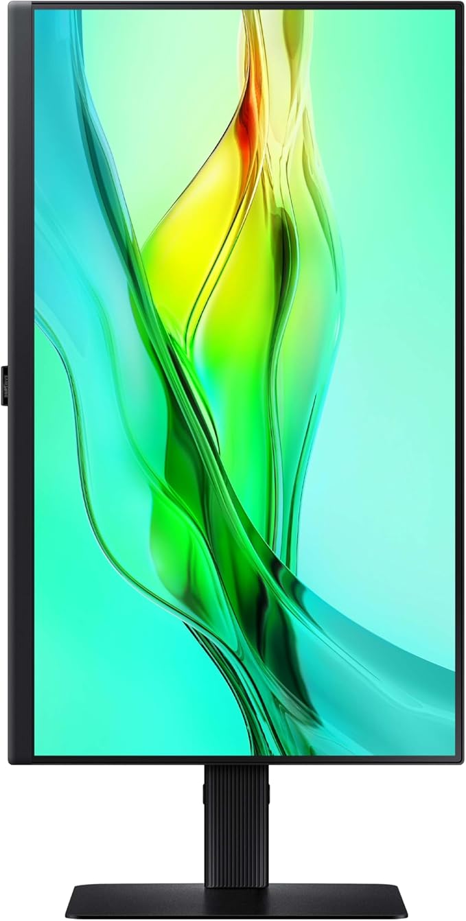 SAMSUNG 24 ViewFinity S6 (S60UD) Series QHD High Resolution Computer Monitor 100Hz HDR10 USB-C Built-In LAN Port Daisy Chain Support Easy Setup Height Adjustable Stand LS24D606UANXZA 2024