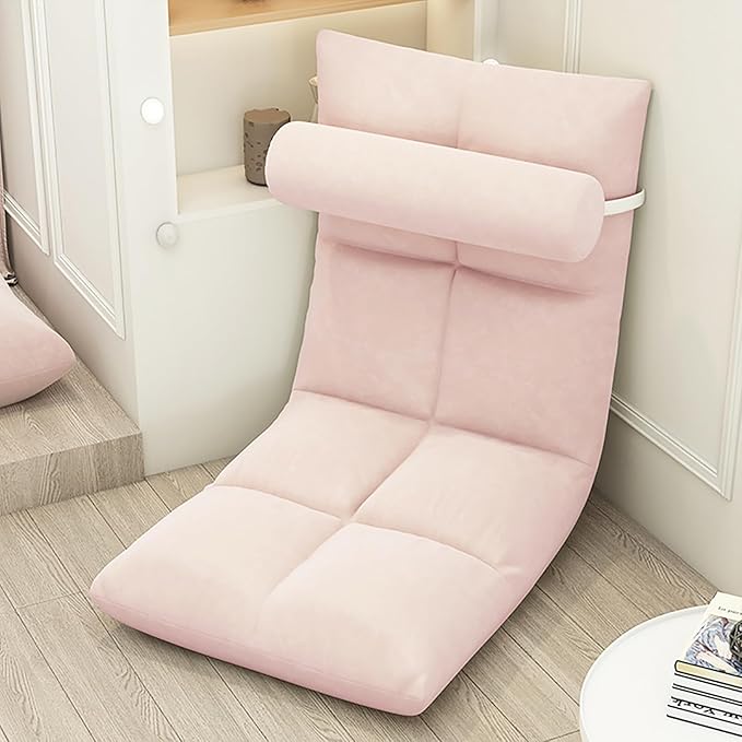 NaKeah Floor Chair with Back Support Floor Couch Floor Sofa Gaming Floor Chair Meditation Chair 5 Adjustable Foldable Floor Seating for Living RoomC