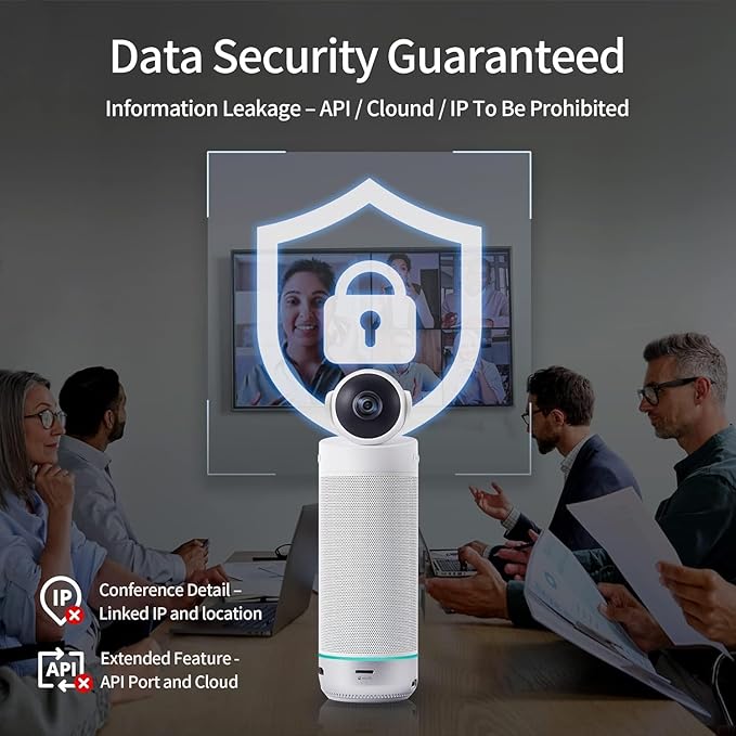 KanDao Meeting S - 1080P Video Conference Camera for PC/Mac/Desktop with Built-in Android System Face Recognition and Audio-Based Tracking Compatible with Teams Skype Zoom