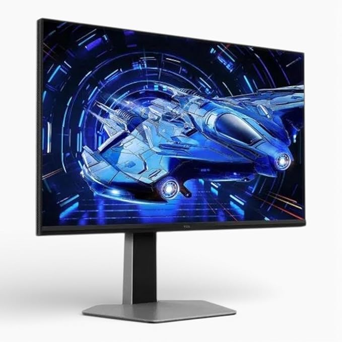 TCL 32 G64 Series QHD HDR QD-Mini LED 2560x1440 180Hz 1ms GTG AMD FreeSync Built-in Stereo Speakers Adjustable Stand Gaming Monitor Black &amp Gray 32G64 (Renewed)