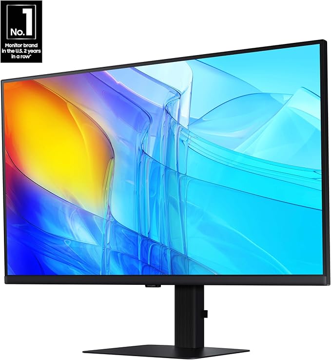SAMSUNG 32 ViewFinity S8 (S80D) Series 4K UHD High Resolution Computer Monitor HDR10 Multiple Ports w/ HDMI DisplayPort USB-A Height Adjustable Stand LS32D806EANXGO 2024 3Yr Warranty