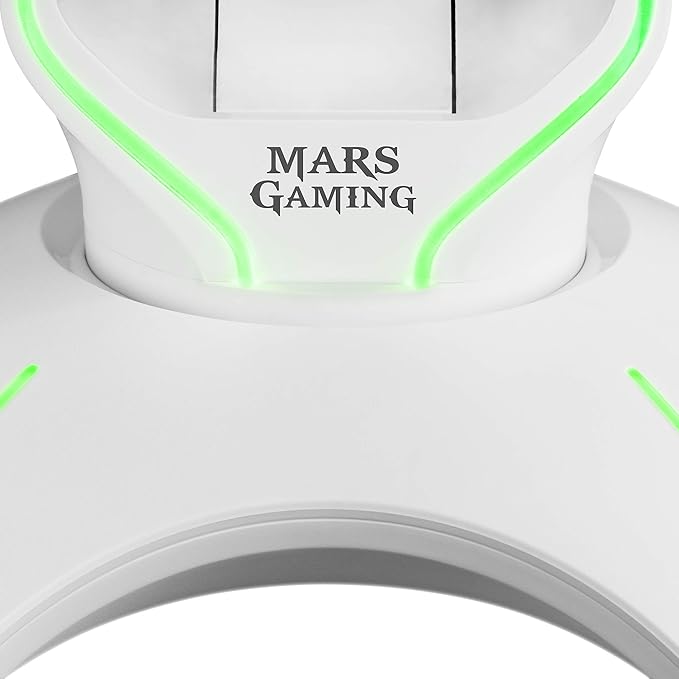 Mars Gaming MHHXW Gaming Headset Stand RGB Flow 2X USB 2.0 White