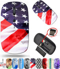 maizi Cordless Computer Mouse for Laptop Chromebook Computer Cordless Computer Mice Image ID: 5723101 Flag of The USA or uni 2.4G Lightweight with USB Receiver Printed in USA Product