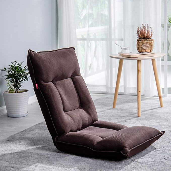Tatami Floor Chair Sofa Lightweight and Mobile Perfect Back Gaming Chair Support Great Folding Adjustable for Gaming and Studying