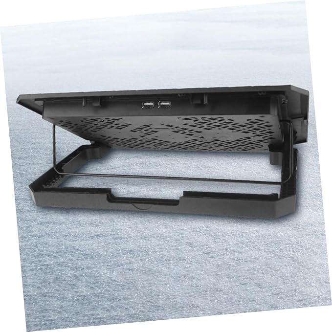 Laptop Cooling Pad Quiet Fans Height Laptop Stand Portable Desktop Cooler for Gaming and Travel Use Noise Design for
