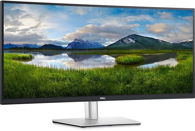 Dell P3421W 34.1 QHD Wide 1440p WQHD Curved Screen WLED LCD Monitor - 21:9 - Black