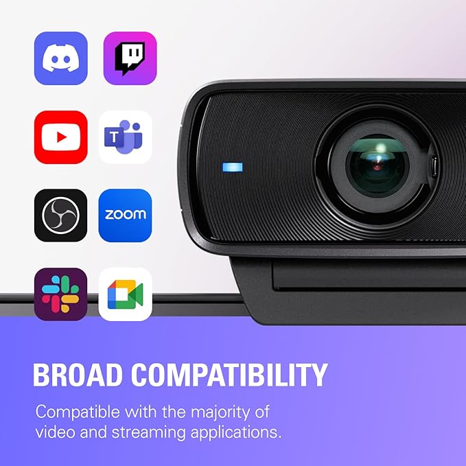 Elgato Facecam MK.2 – Premium Full HD 1080p Webcam for Streaming Gaming Video Calls Recording HDR Enabled Sony Sensor PTZ Control – Works with OBS Zoom Teams and More for PC/Mac