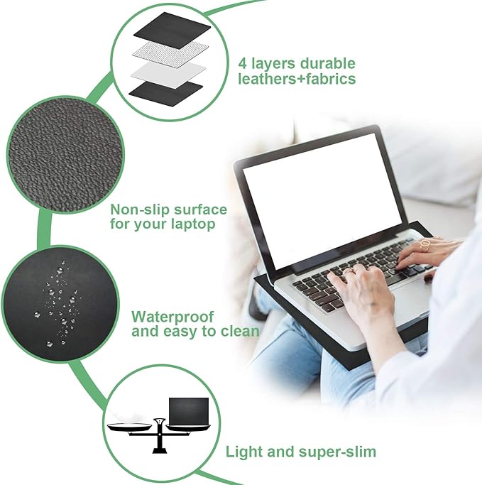 NEWBEAU EMF Protection Laptop Pad 4-Layer Radiation Shielding Heat Blocker for Laptop Tablet &amp Notebook 12x16 Portable Protection from EMF &amp Radiation