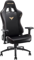 Gaming Chair 4D Adjustable Armrests - 170° Reclining &amp 320lb Capacity High Back Ergonomic Computer Chair with Lumbar Support Office Game Chair for Adults PU Black